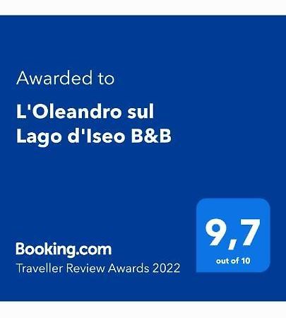 L'Oleandro Sul Lago D'Iseo B&B Sulzano Extérieur photo